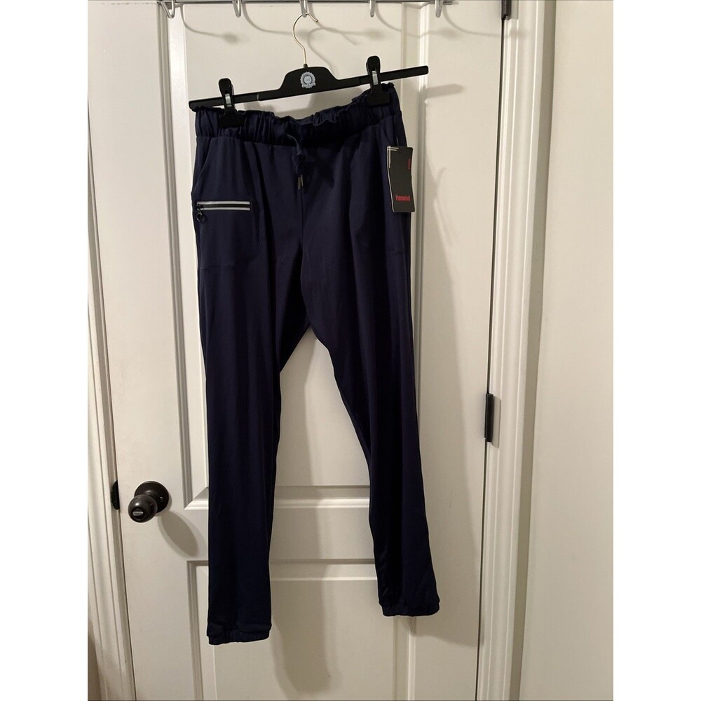 Men's Active Jogger Pants Pockets Elastic Waistband Lightweight Blue Size M